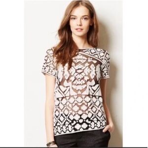 Everleigh Black & Ivory Lace Top